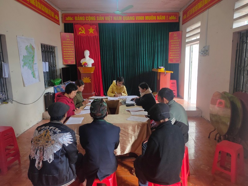 Chi bộ thôn Mã Pì Lèng tổ chức Hội nghị kiểm điểm tập thể, cá nhân và đánh giá, xếp loại chất lượng chi bộ, đảng viên năm 2023.