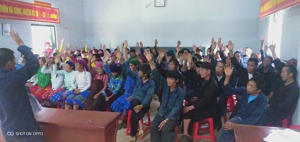 Thôn Há Súng tổ chức họp thôn triển khai các nhiệm vụ trọng tâm tháng 11.